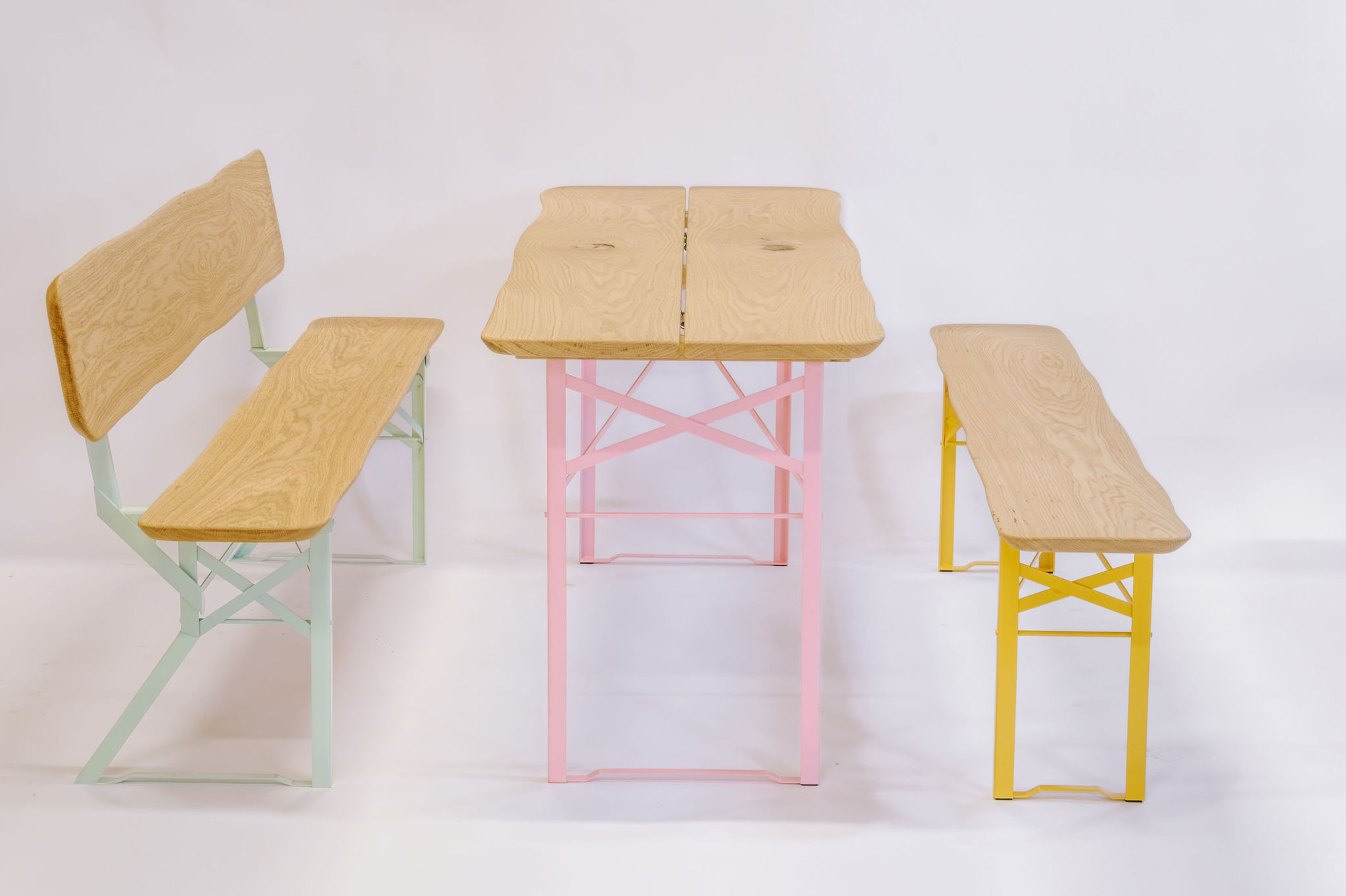 Bierzeltgarnitur aus Eiche – Bild 23